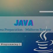 JAVA Viva Preparation Midterm Object Oriented Programming 1