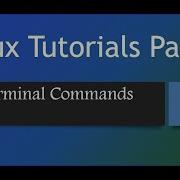 Linux Tutorials Part 3 Terminal Commands English