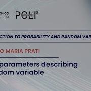 Main Parameters Describing A Random Variable Claudio Maria Prati
