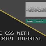 Change CSS Styles With JavaScript Javascript Beginner Project Tutorial DOM