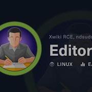 HackTheBox Editor Walkthrough Xwiki Ndsudo