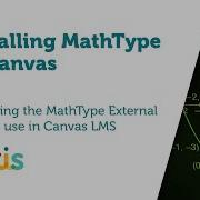 Installing MathType In Canvas