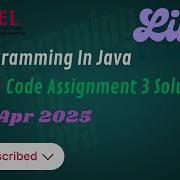 Programming In Java NPTEL Swayam Week 2 Assignment 3 Solution Step By Step Happy Coder Java