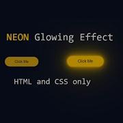 Glowing Button Effect Using HTML And CSS Only Neon Button Effect