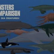 LARGEST SEA CREATURES ANIMATED Size Comparison Sea Monsters