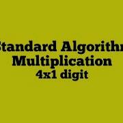 4x1 Digit Standard Algorithm Multiplication