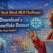 Конкурс Global Hack Week MLH Как скачать БЕСПЛАТНЫЙ набор данных Snowflake пошаговая инструкц