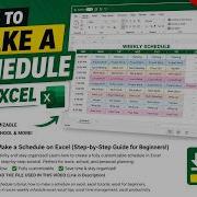 How To Create A Work Schedule In Excel Easy Guide 2026