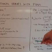 Discussion Of Error In Finite Difference Method