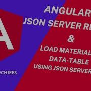 JSON Server REST API In Angular 14 Load Material UI Data Table Using JSON Server Rest API Data