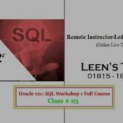 Oracle 12c SQL Workshop 1 Class 03 Retrieving Data Using The SQL SELECT Statement