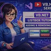 Adding And Removing Items In ListBox Using VB NET Windows Forms Tutorial