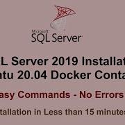 Run MS SQL Server In Ubuntu Docker Container