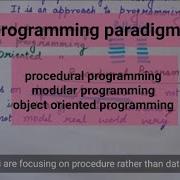 Programming Paradigms Procedural Modular Object Oriented Approach