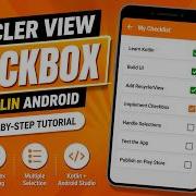 ANDROID RECYCLER VIEW CHECKBOX TUTORIAL IN KOTLIN