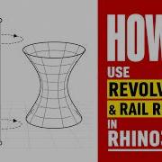 Как создать круглые поверхности в Rhino 3D Вращение и направляющие Инструменты вращения для н