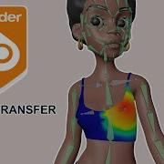 How To Transfer Vertex Weights With Data Transfer Modifier Blendertutorial Blender3d