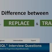 В чем разница между функциями замены и перевода Oracle Replace Vs Translate
