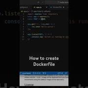 How To Create Dockerfile Docker Nodejs
