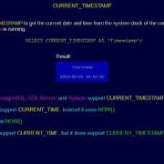 SQL 068 Scalar Functions CURRENT TIMESTAMP Or Can I Get Date And Time
