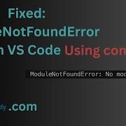Fixed ModuleNotFoundError No Module Named In VS Code Even Package Is Already Installed