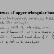 5 B 6 Existence Of Upper Triangular Basis Proof 2