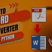 How To Convert PDF To DOCX With Python Step By Step Tutorial