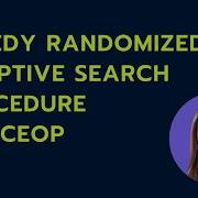 Petra Fridrichová Greedy Randomized Adaptive Search Procedure For CEOP