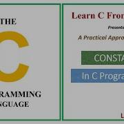 Constant In C Programming