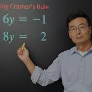 Part 1 Solving Using Matrices And Cramer S Rule
