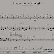 Blame It On The Boogie The Jacksons Drum Sheet Demo
