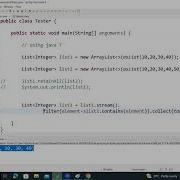 Java Program To Find Common Elements From The Two Given Lists Using Java 8 Stream API Java8 Code