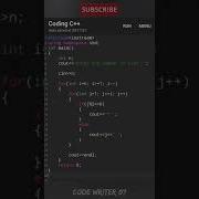 Best C Pattern Program Tutorial Video Shorts Coding Youtubeshorts Codewriter07