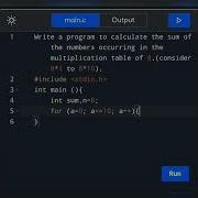 How To Write A Program To Calculate The Sum Of The Numbers In The Multiplication Table Of 8