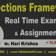 Collections Framework Real Time Examples And Assignments Core Java Tutorial Mr Hari Krishna