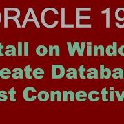 Установка Oracle 19c в Windows пошаговая инструкция