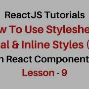 ReactJS Stylesheet Global And Inline CSS Styles In Jsx Component