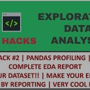 HOW TO MAKE YOUR EDA FASTER GET A COMPLETE EDA REPORT PANDAS PROFILING EDA HACK 2 MUST WATCH