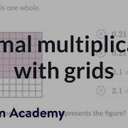 Decimal Multiplication With Grids Multiply Decimals 5th Grade Khan Academy