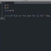 Print Sum Of 02 Numbers A Python Program