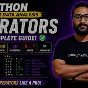 Python Full Course LIVE Operators In Python Day 5