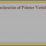 Declaration And Initialization Of Pointer Variable