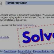 Fix Gmail Temporary Error Try Again Sign Out