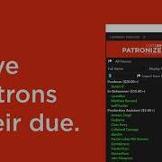 Patronizer Quickly Create Lists Of Patrons
