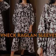 DIY Tie Neck Raglan Sleeves Linen Dress How To Make Raglan Sleeve Dress