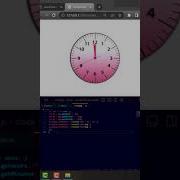 How To Create Animated Working Analog Clock Using Html CSS JavaScript Shorts Shortsyoutube