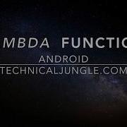 Lambda Function In Android Remove Boilerplate Code