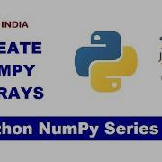 01 How To Create NumPy Arrays From Python List NumPy Np Array English