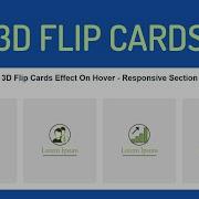 Responsive 3D Flip Card Effect On Hover