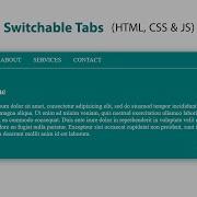 How To Create Tabs Using HTML CSS JavaScript Switchable Tabs